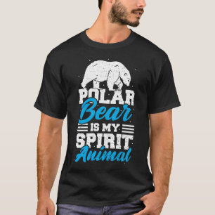 T-shirt L'ours polaire est mon animal d'esprit - l'ours
