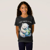 T-Shirt L'Ours Polaire jour des terres Donne À La Terre Un (Devant entier)