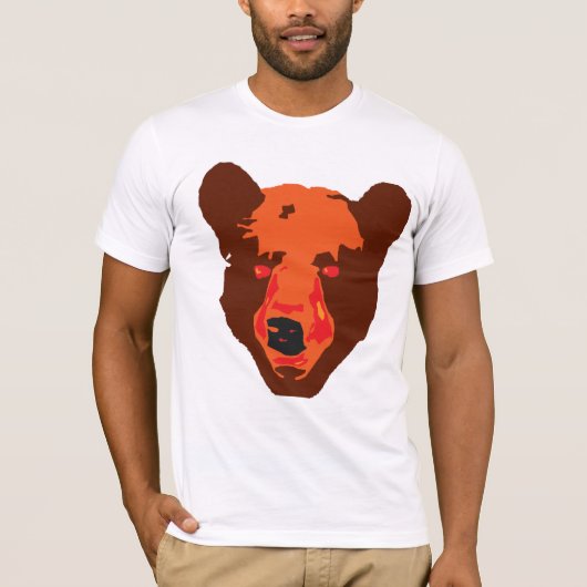 T-shirt L'ours rouge (Devant)