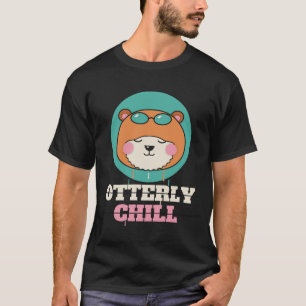 T-shirt Loutre absolument cool. Art de rue d'une loutre mi
