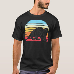 T-shirt Loutre animalière rétro