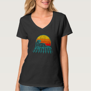 T-shirt Loutre de mer Rétrowave Vaporwave Loutre biologist