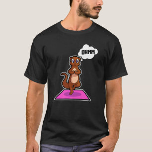 T-shirt Loutre de Poisson Poses de Yoga Sport Gymnastique