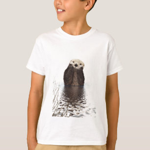 T-shirt Loutre de sourire adorable dans le lac