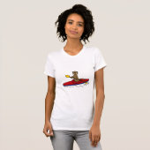 T-shirt Loutre drôle Kayaking (Devant entier)