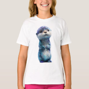 T-shirt Loutre Galactique Cosmique Céleste Enfants