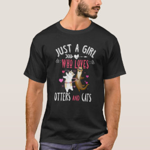 T-shirt Loutre Juste Une Fille Qui Aime Les Loutres Et Les