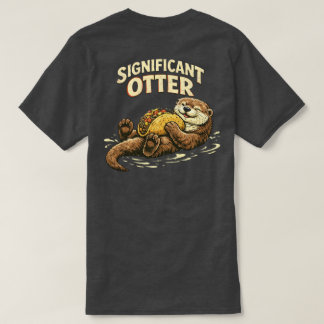 T-shirt « loutre significative » Conception relaxante