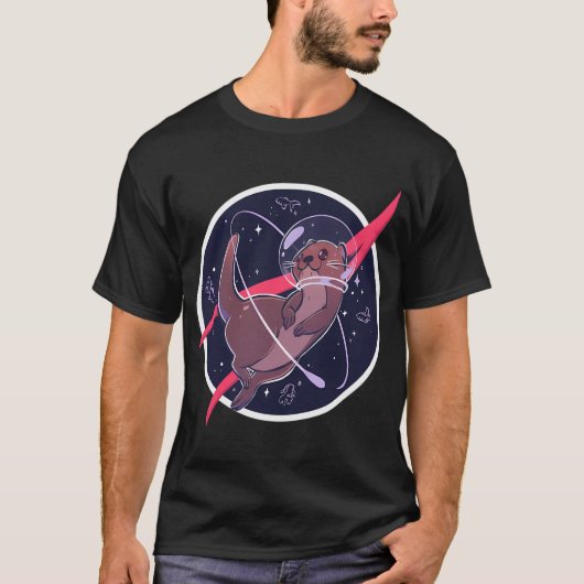 T-shirt Loutre spatiale (Devant)