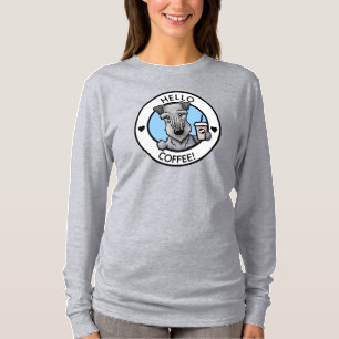 T-shirt Louveur de café KiniArt Cesky Terrier
