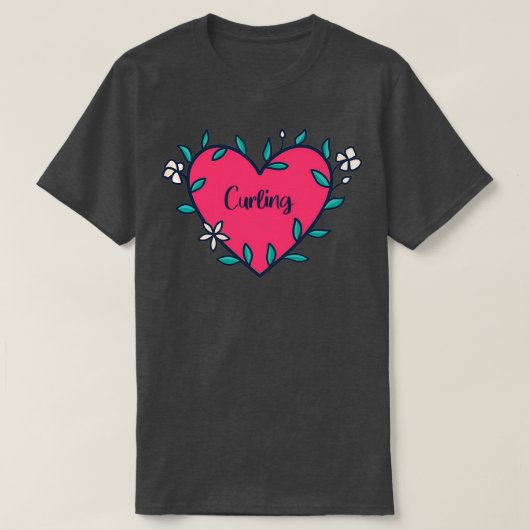 T-shirt Louveur de curling (Design devant)