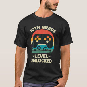 T-shirt Louveur de jeu vidéo déverrouillé de 10e année