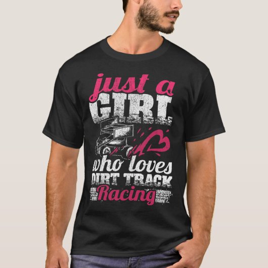 T-shirt Louveur De Voiture Sprint Juste Une Fille Qui Aime (Devant)