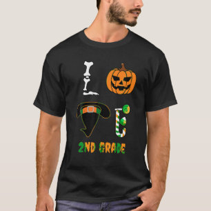 T-shirt Love 2nd Grade Sorcière Costume Citrouille mignonn