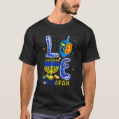 T-shirt LOVE 4th Grade Hanukkah Dreidel Menorah Teachers S (Devant)
