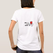 T-shirt Love a Nurse Heart Stethoscope Design (Dos)