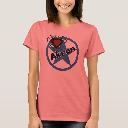 T-shirt Love Akron (Devant)