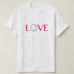 T-shirt Love and Butterflies