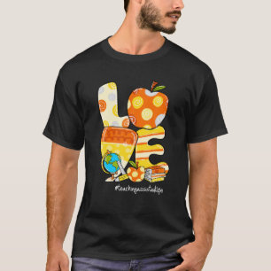 T-shirt LOVE Apple Candy Corn Assistant Enseignement Salle