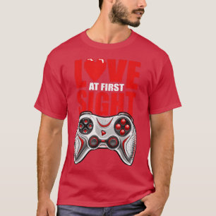 T-shirt Love at First Sight Valentine's Day Video Game Gam