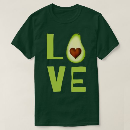 T-shirt Love Avocado 3 (Design devant)