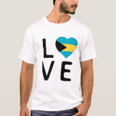 T-shirt Love - Bahamas Drapeau (Devant)