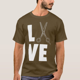 T-shirt Love Barber Barber Shop Coiffeur Cadeau