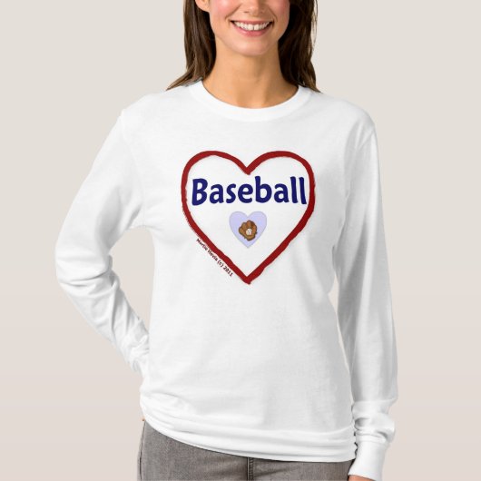 T-shirt Love Baseball (Devant)