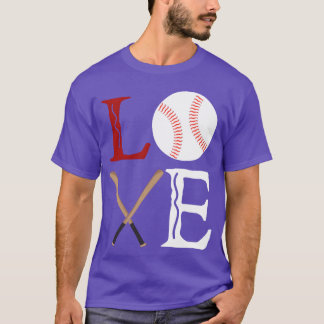 T-shirt Love Baseball friends