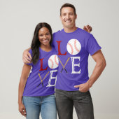 T-shirt Love Baseball friends (Unisexe)