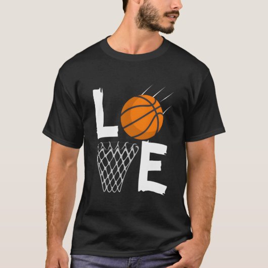 T-shirt Love Basketball Bball For (Devant)