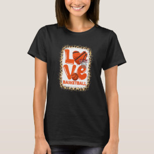 T-shirt Love Basketball Leopard Bleached Sport Joueur