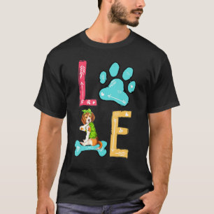 T-shirt Love Beagle Paw Chien Propriétaire
