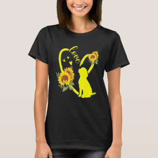 T-shirt Love Beagle Tournesol
