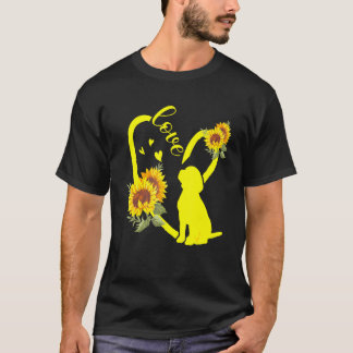 T-shirt Love Beagle Tournesol