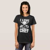 T-shirt Love Being Chef Cooking Expert Cook Culinary Grap (Devant entier)