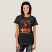 T-shirt Love Being Nanny Thanksgiving Autumn Scarecrow Pum (Devant entier)