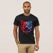 T-shirt Love Beyond Time – Futuristic Valentine’s Day  (Devant entier)