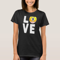 Love Billiard 9 Ball Snooker Billard Joueur Cue