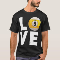 Love Billiard 9 Ball Snooker Billard Joueur Cue