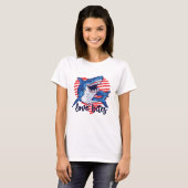 T-shirt Love Bites Funny Shark Lover La Saint Valentin Pun (Devant entier)