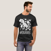 T-shirt Love Bites Saurus T-rex Dinosaur Saint-Valentin (Devant entier)