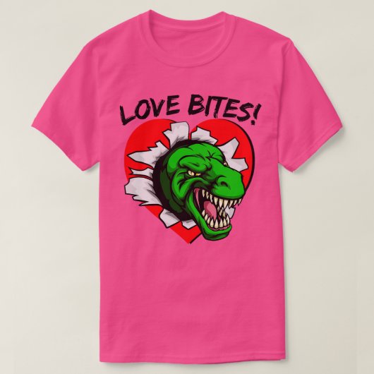 T-shirt Love Bites TRex (Design devant)