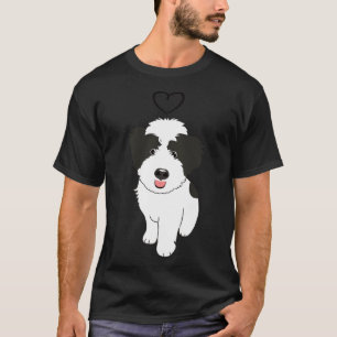 T-shirt Love Black And White Whoodle Wheaten Terrier Poodl