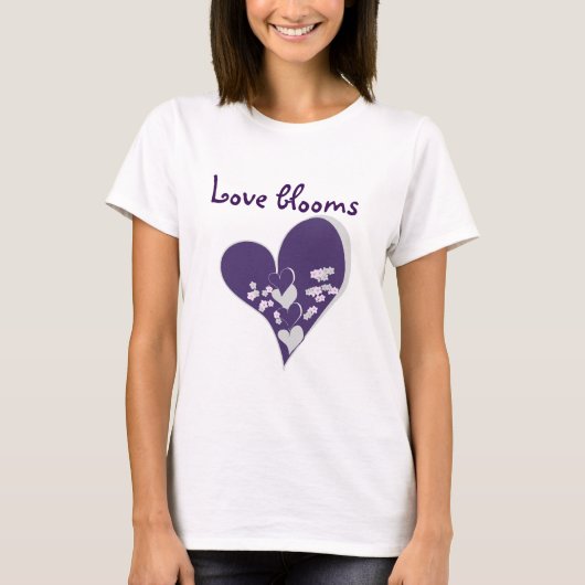 T-shirt Love Blooms (Devant)
