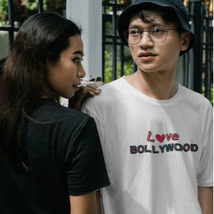 T-SHIRT "LOVE BOLLYWOOD" APPRÉCIATION DE LA CINÉMA INDIENN