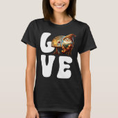 T-shirt Love Books Teacher Gnome Graphic For Women And Win (Devant)