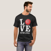 T-shirt Love Bowling (Devant entier)