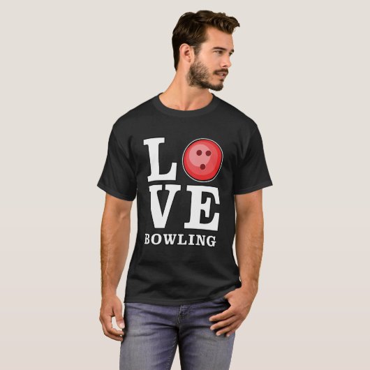 T-shirt Love Bowling (Devant entier)