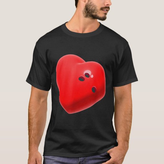 T-shirt Love Bowling Ball Hearts Bowling Lover Valentine's (Devant)